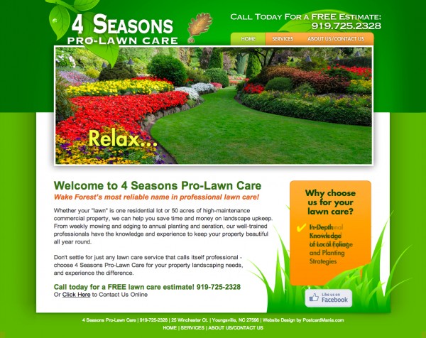 Landscaping Website Design Analysis ― Youngsville, NC