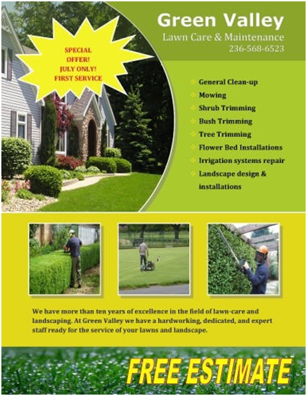 landscaping flyer example