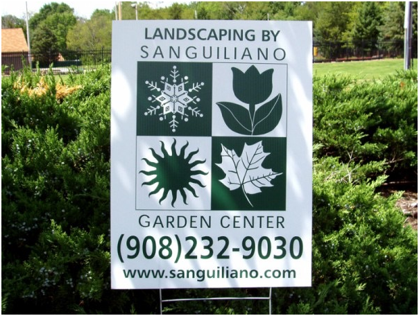 landscaping sign example