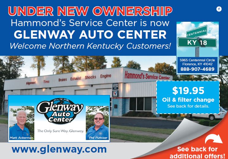 glenway auto center postcard