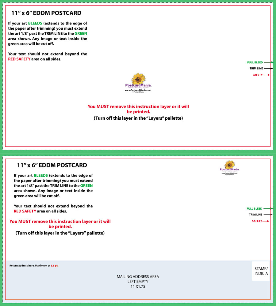 Postcard Design and Mailing Free Templates  23×23; 23×23; 23×23 Within Postcard Address Template