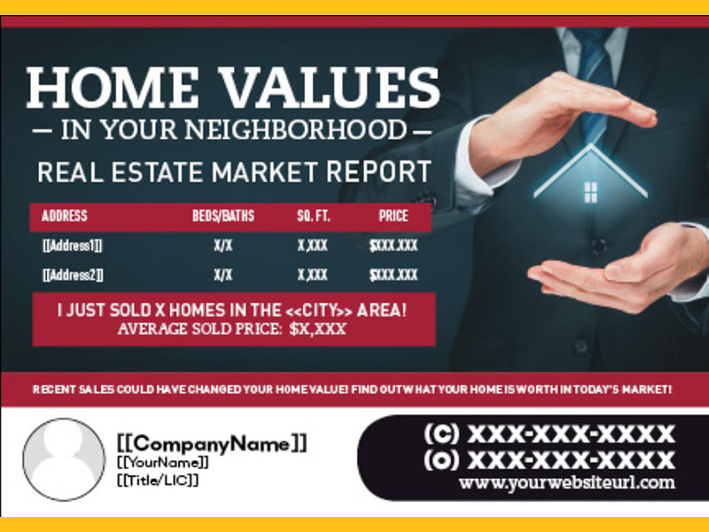 Market Update Home Value Postcard