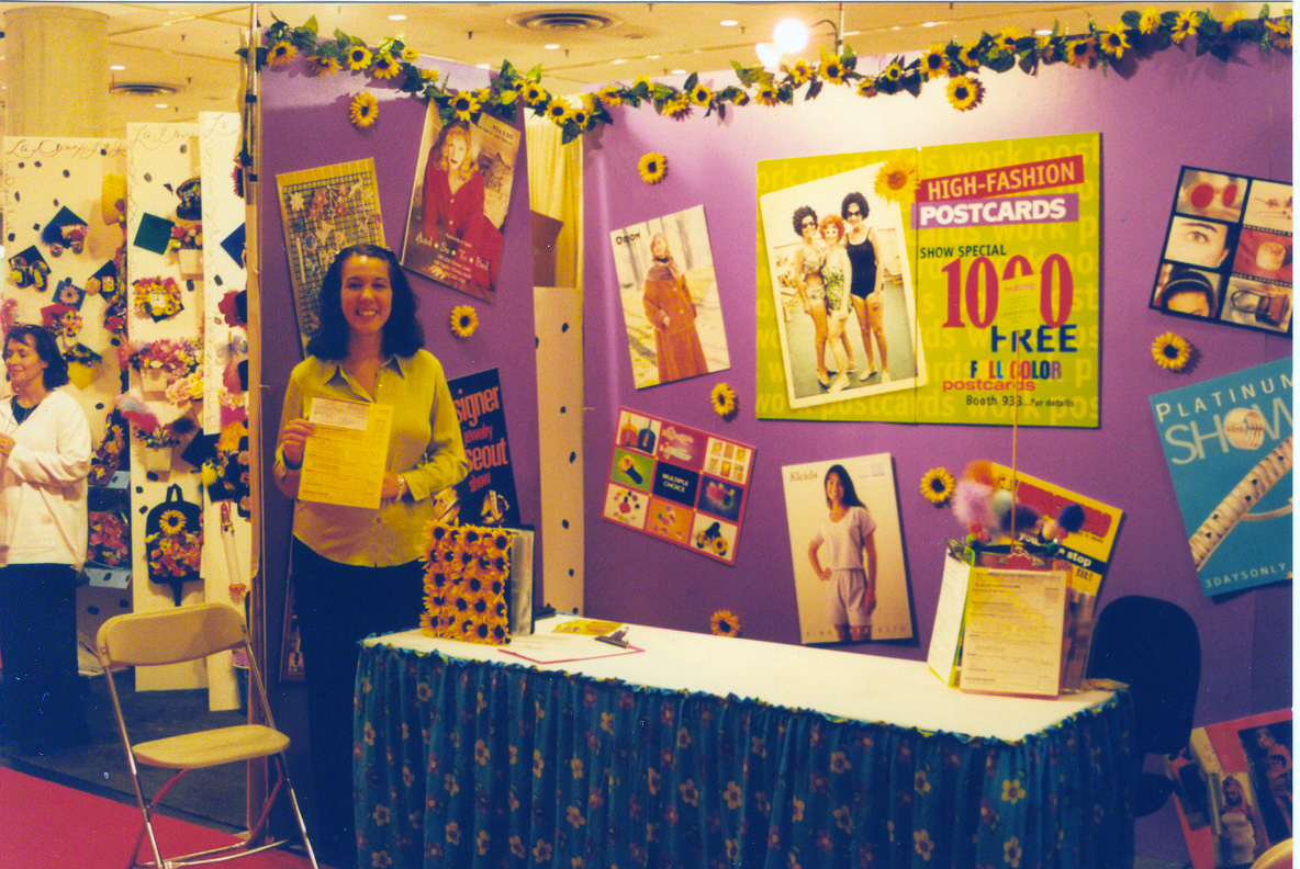 PostcardMania trade show booth