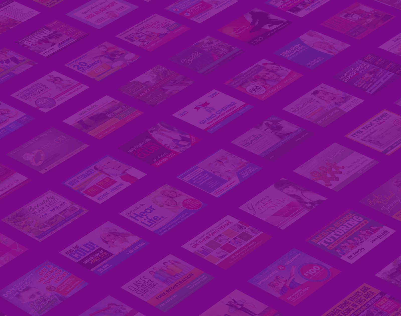 Postcard marketing sample designs