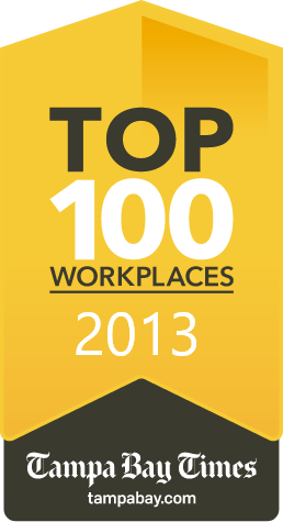 Tampa Bay Times Top Workplace Award 2013