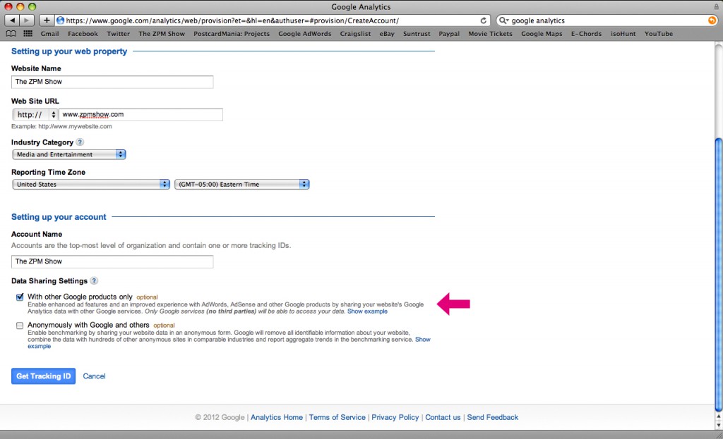 google analytics step 5