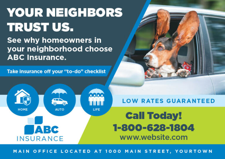 In the Neighborhood postcard design INS-GEN-1020