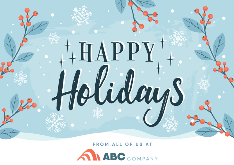 Holiday marketing postcard example