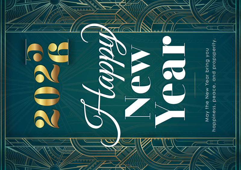 Holiday marketing postcard example