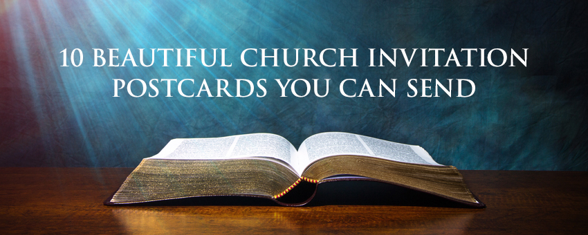 10 Beautiful Church Invitation Postcards You Can Send