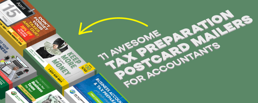 tax preparation postcard mailers for accountants