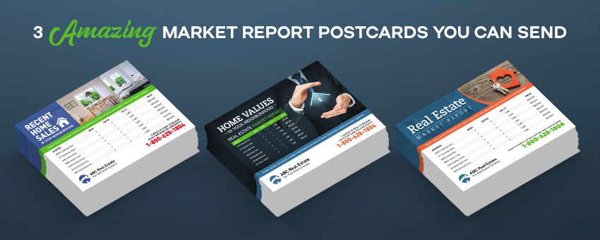 real estate market report postcards