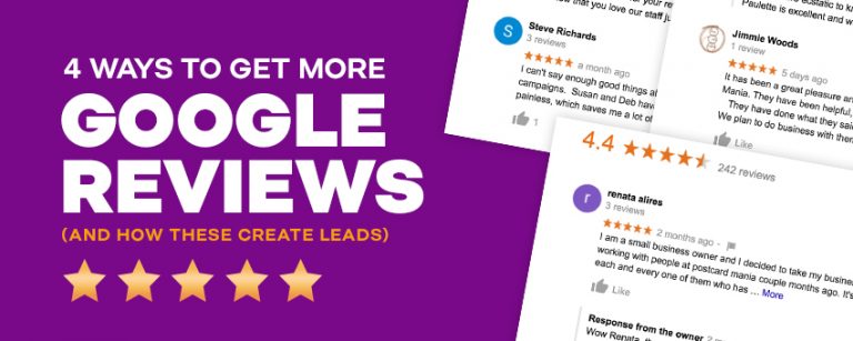 4 Ways to Get More Google Reviews (and how these create leads)