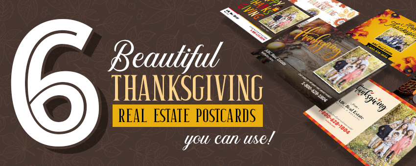 6 beautiful thanksgiving real estate postcards you can use