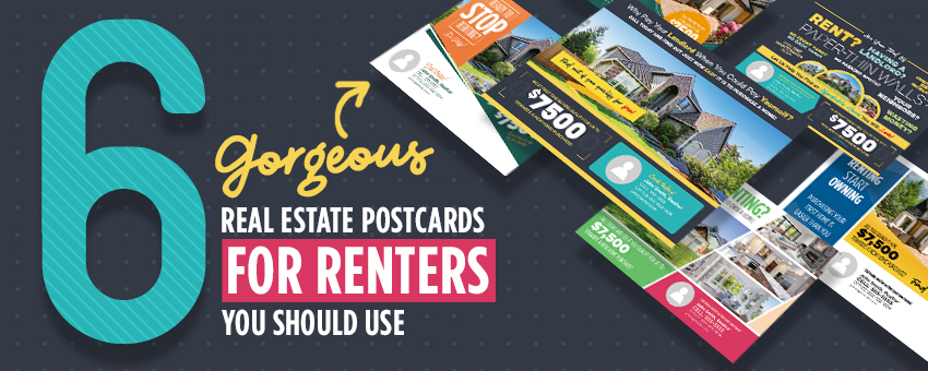 6 gorgeous real estate postcards for renters you should use