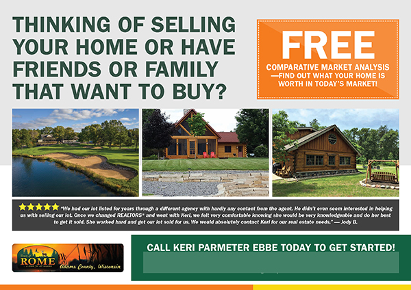 Free Comparative Market Analysis Offer Real Estate Postcard