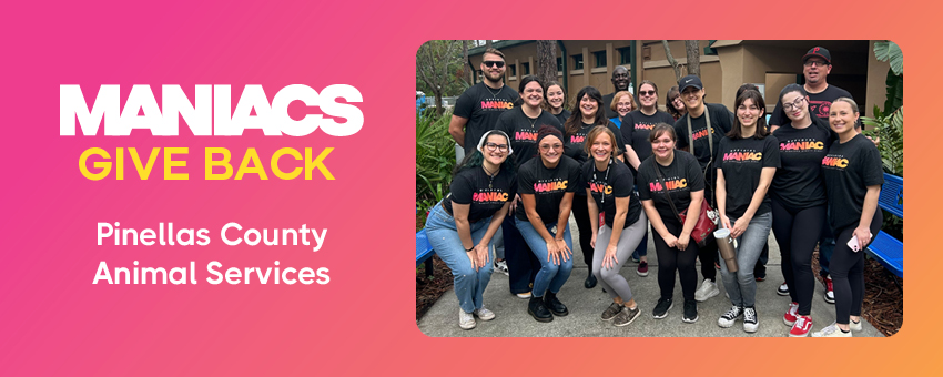 Maniacs Give Back: Pinellas County Animal Services