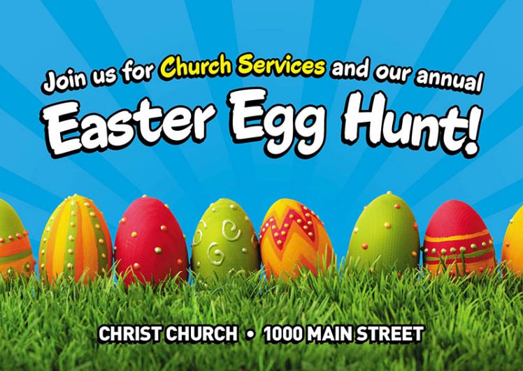 church direct mail postcards