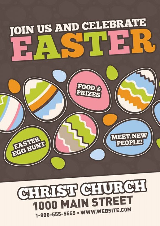 church invitation postcards