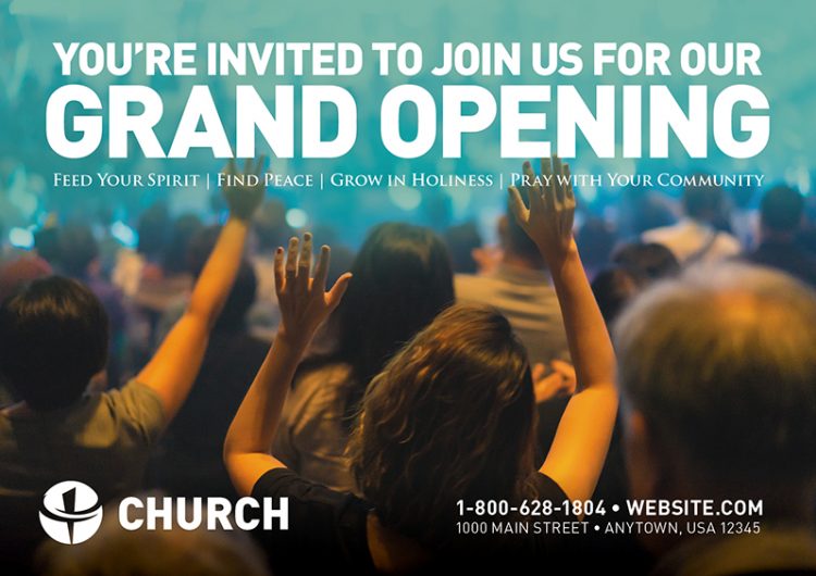 church outreach postcards
