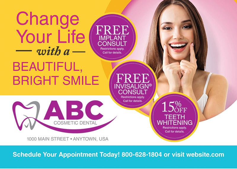 cosmetic dentistry postcards