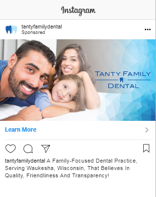 dental instagram ad