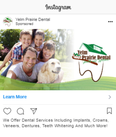 dental instagram ad