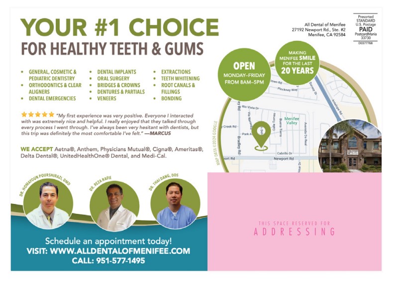 dental postcard team photos