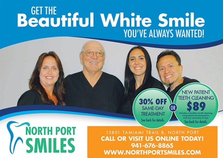 discount on teeth cleaning dental postcard
