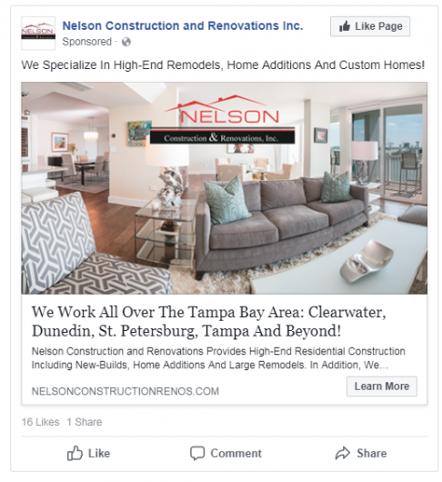 nelson facebook ad