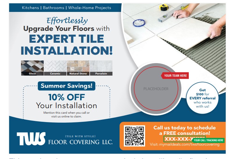 flooring postcard example