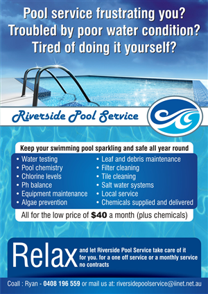 pool service flyer design