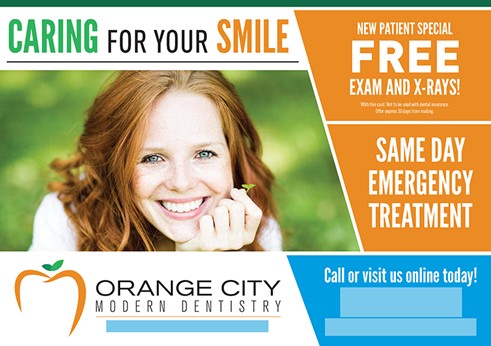 free exam xray dental postcard