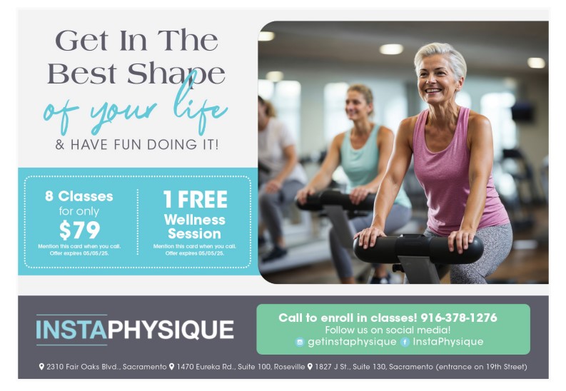 gym demographics postcard example