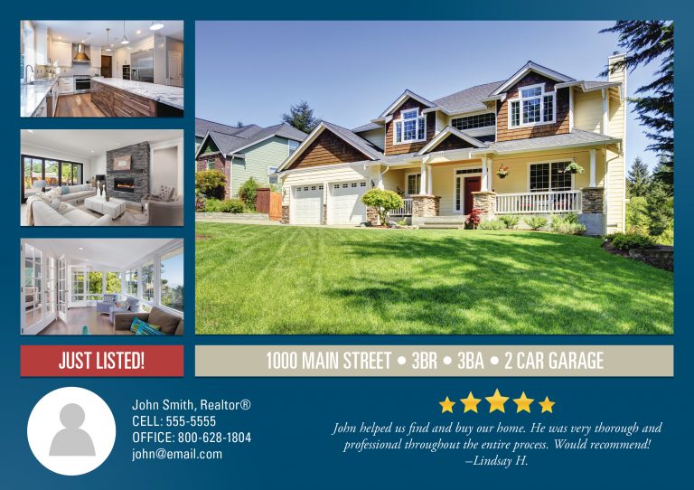 17 Just Listed Postcards Design Templates for Realtors