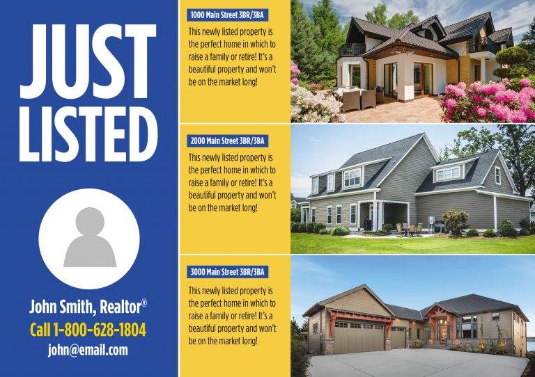 17 Just Listed Postcards Design Templates for Realtors