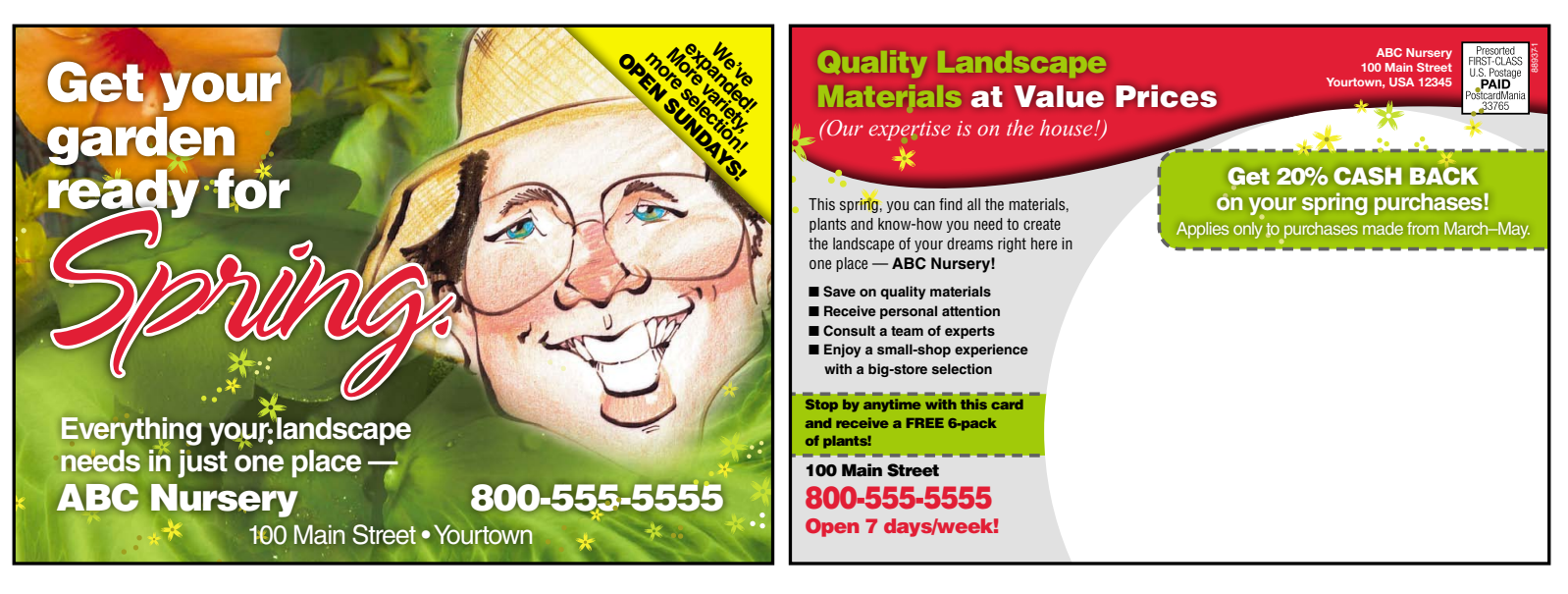 landscaping direct mail