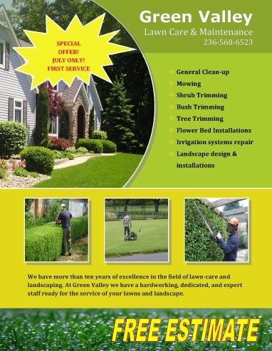 landscaping flyer