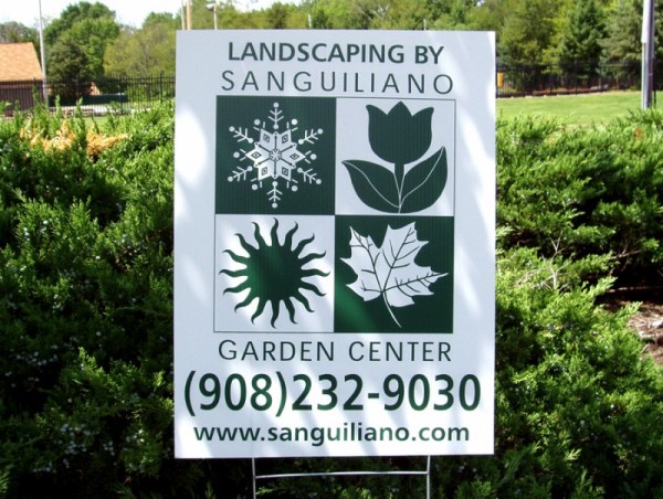 landscaping yard sign