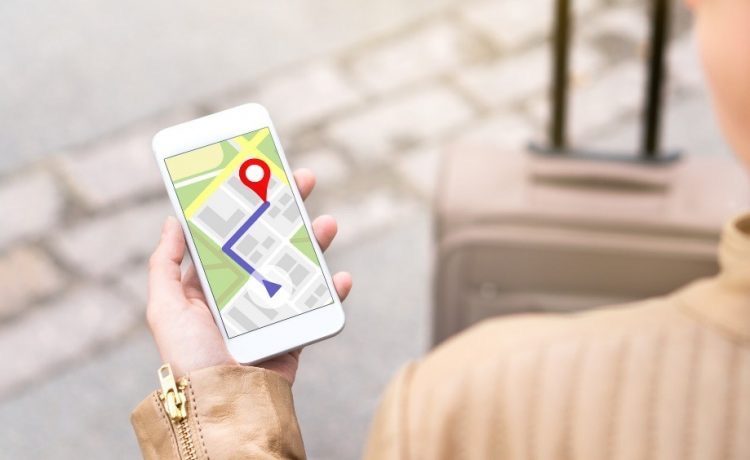 maps app on smart phone