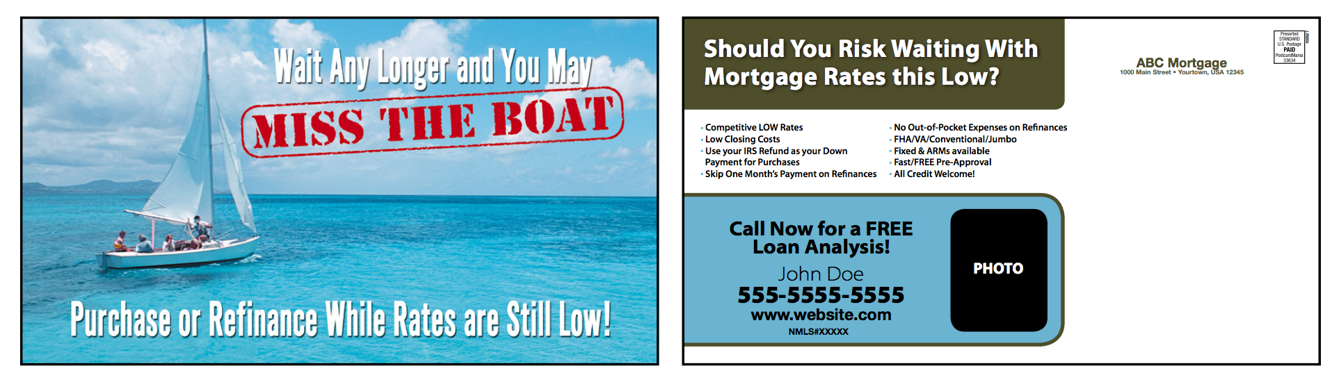 mortgage broker postcard idea