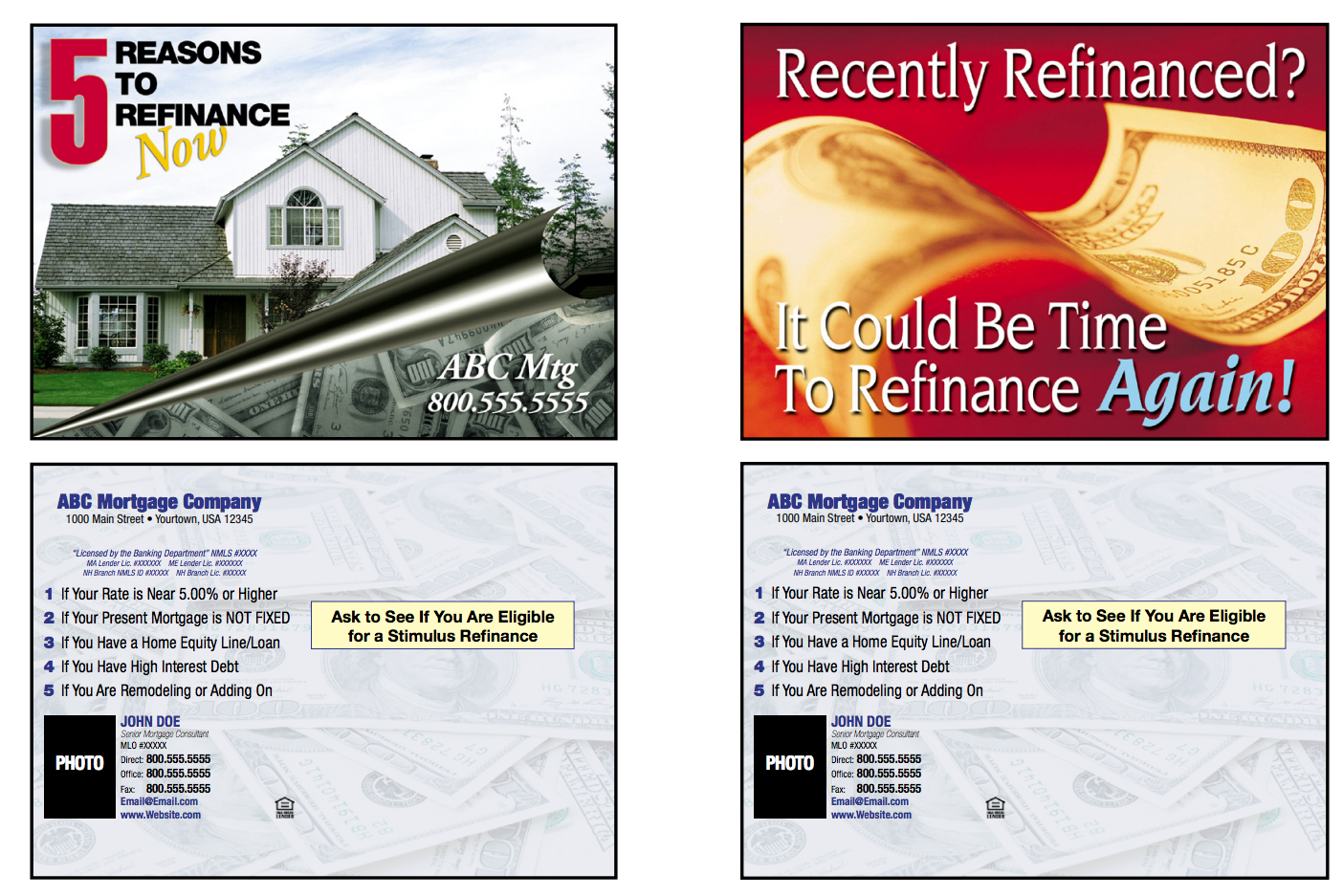 mortgage broker postcard templates