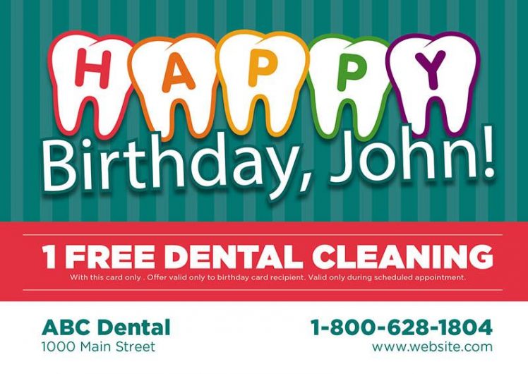 personalized postcard example for dentists