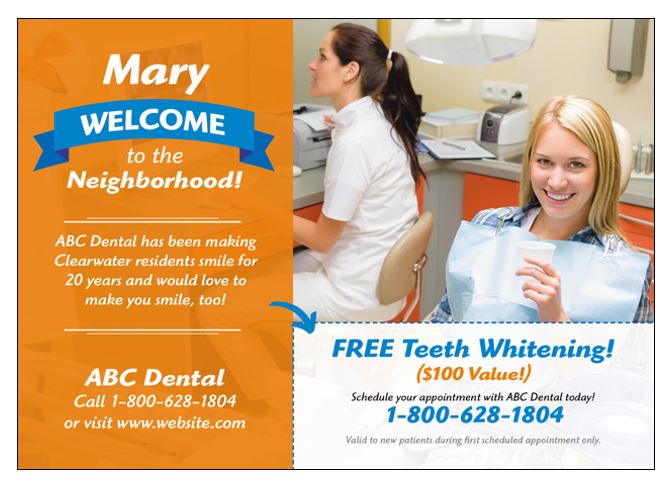 effective dental postcard design