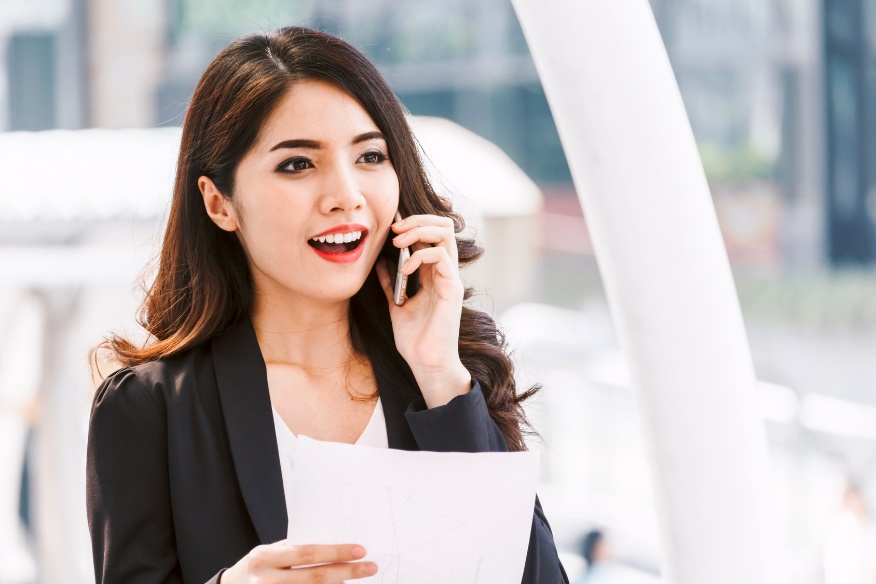 businesswoman on the phone