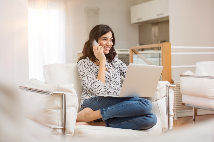 woman on the phone