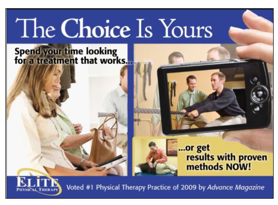 effective physical therapy postcard design
