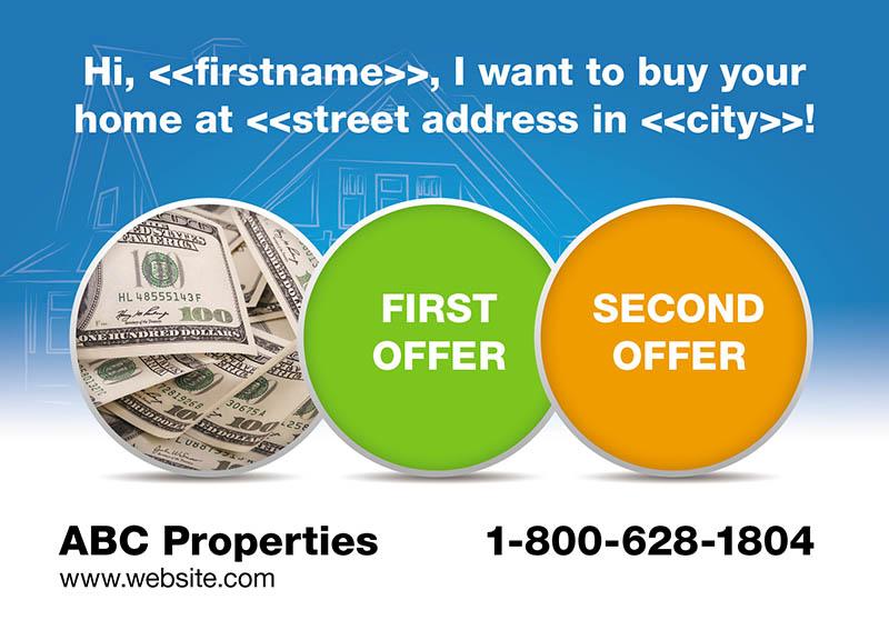 real estate investor postcards