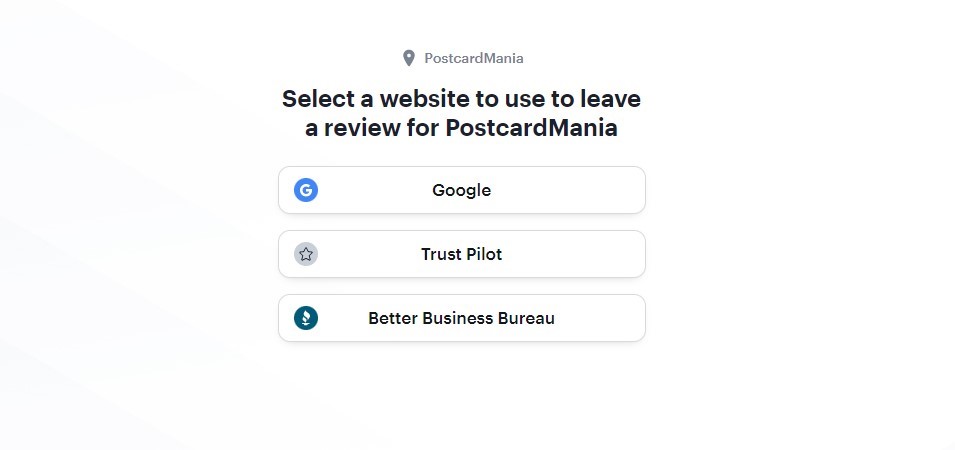 postcardmania reviews screen