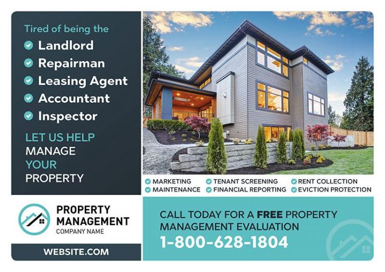 property management postcard campaign